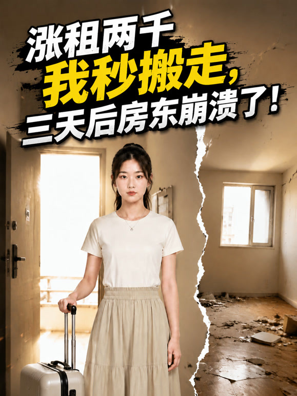 涨租两千我秒搬走，三天后房东崩溃了封面图