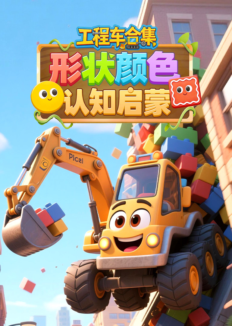 工程车合集：形状颜色认知启蒙封面图